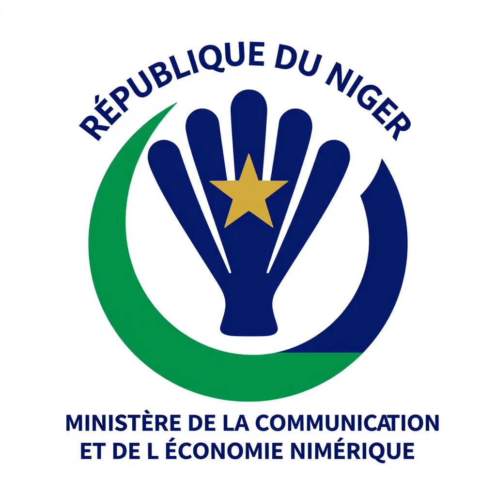 Logo du Ministère de la Communication et de l'Économie Numérique du Niger